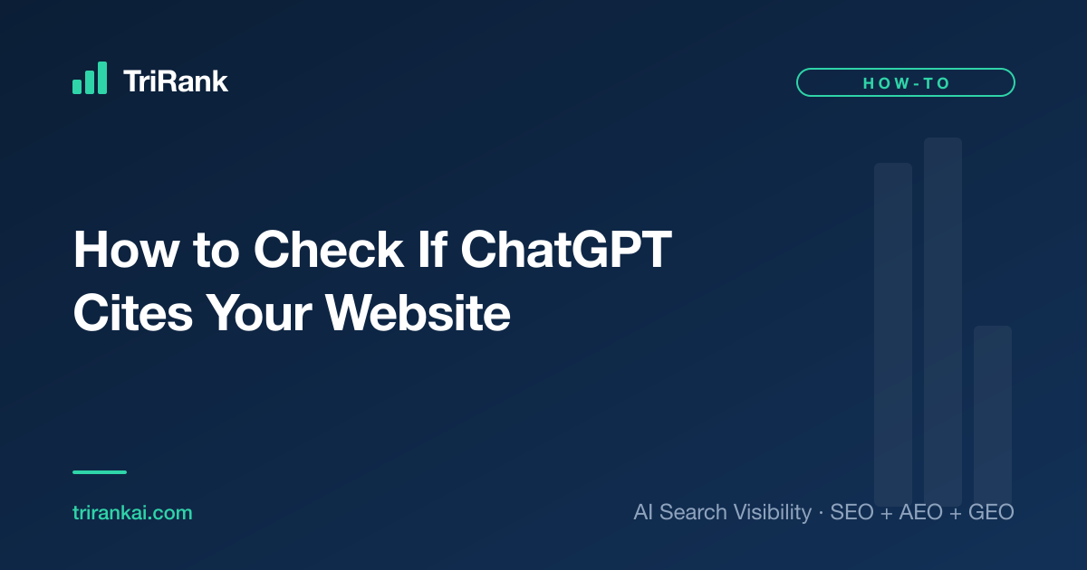 How to Check If ChatGPT Cites Your Website How to Check If ChatGPT Cites Your Website