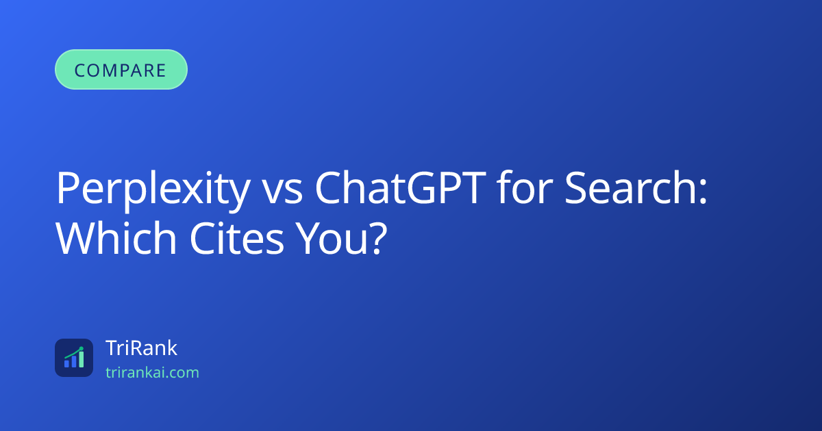 Perplexity vs ChatGPT for Search: Which Cites You?