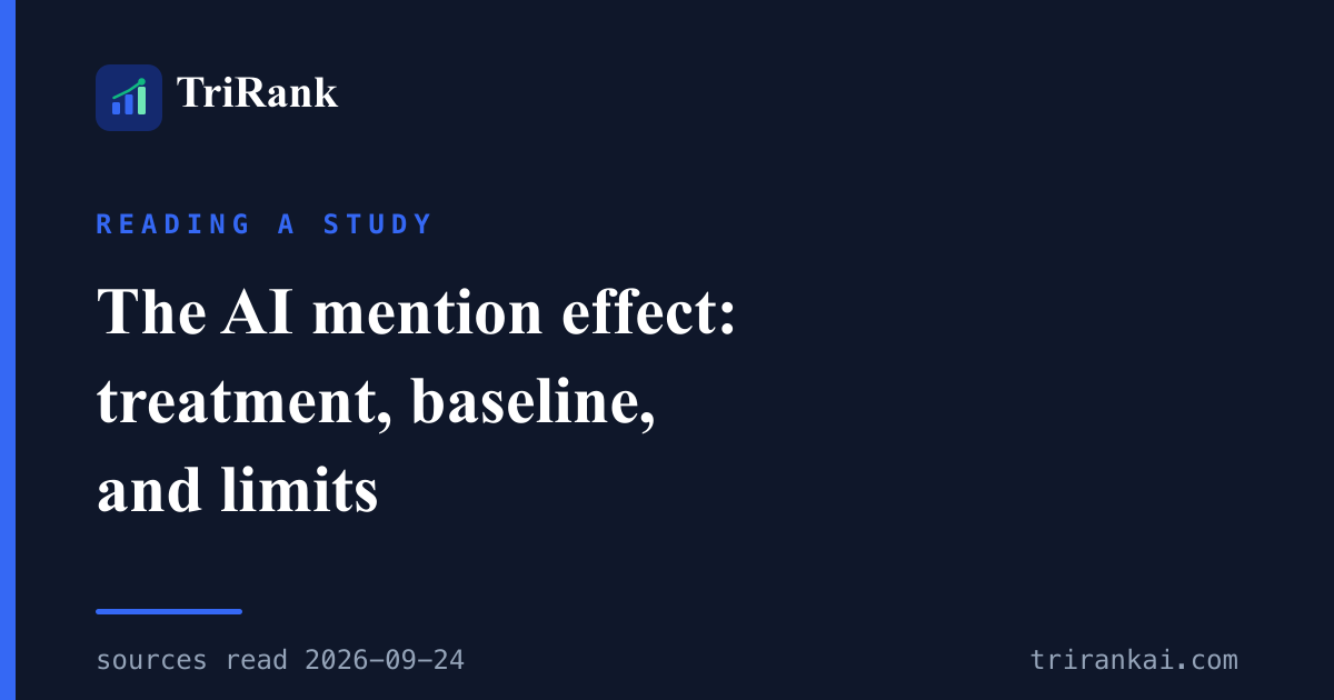 How to Read Profound's 'AI Mention Effect' Study How to Read Profound's 'AI Mention Effect' Study
