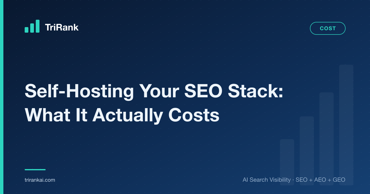 Self-Hosting Your SEO Stack: What It Actually Costs Self-Hosting Your SEO Stack: What It Actually Costs